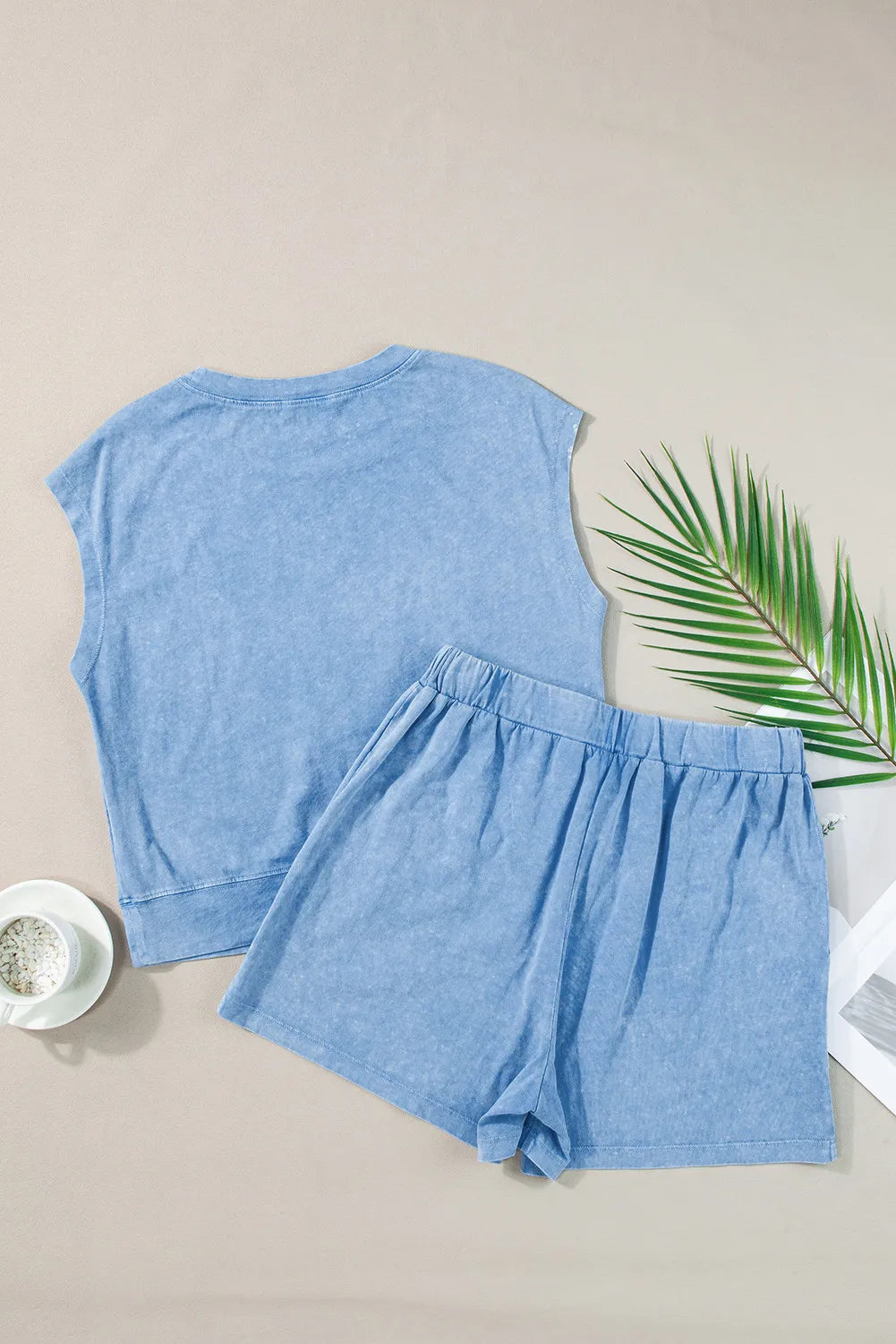 LGC Round Neck Short Sleeve Top and Shorts Set