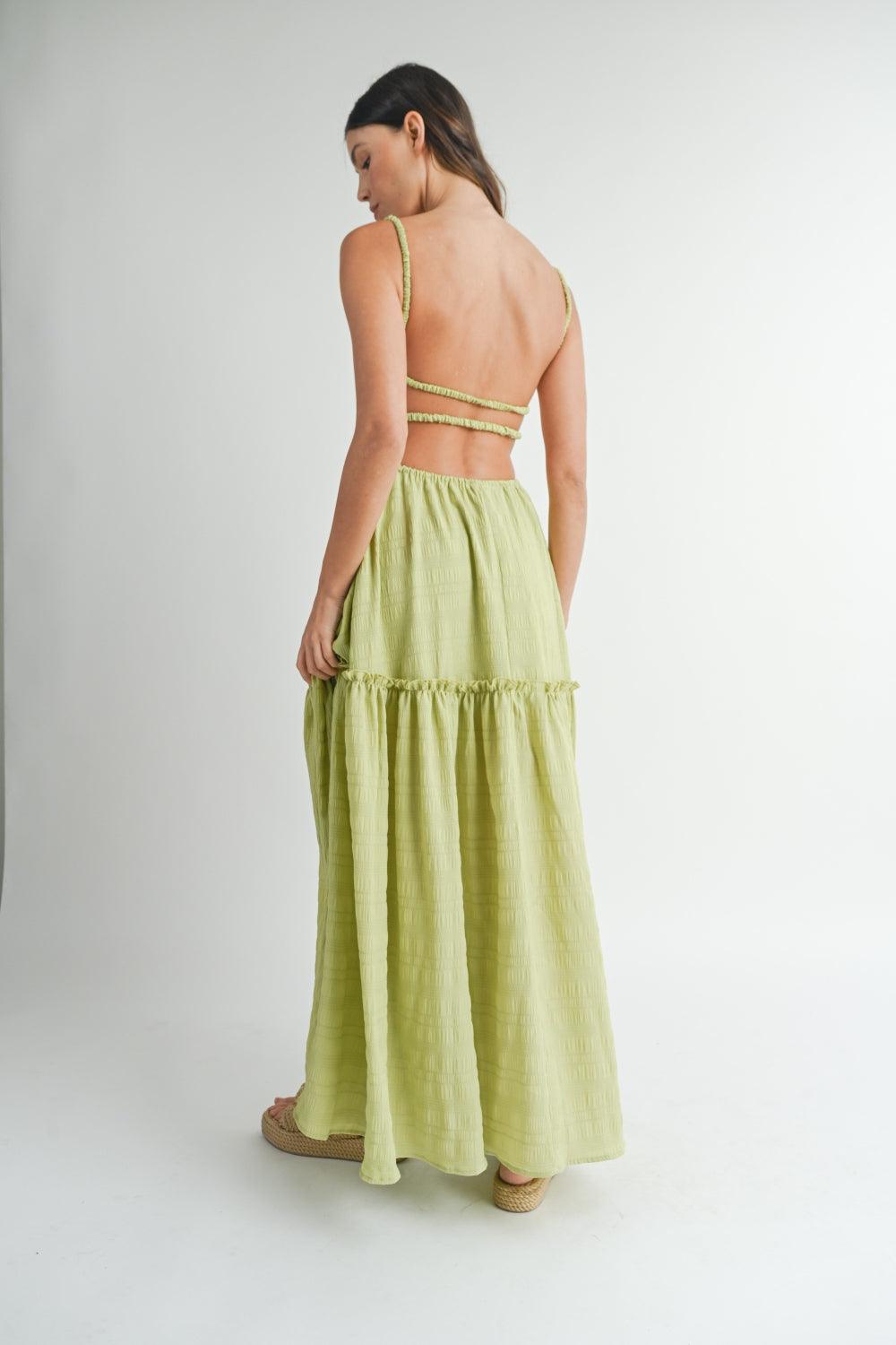 LGC Cutout Waist Backless Maxi Dress - Le Grand Chevalier