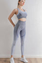 LGC Gradient Sports Bra and Leggings Set - Le Grand Chevalier Le Grand Chevalier Grey/Blue / S Trendsi Women Sportswear