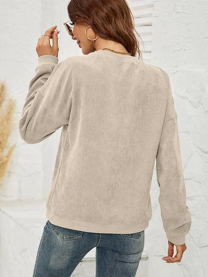 LGC Round Neck Long Sleeve MAMA Graphic Sweatshirt - Le Grand Chevalier Le Grand Chevalier Trendsi Women sweaters