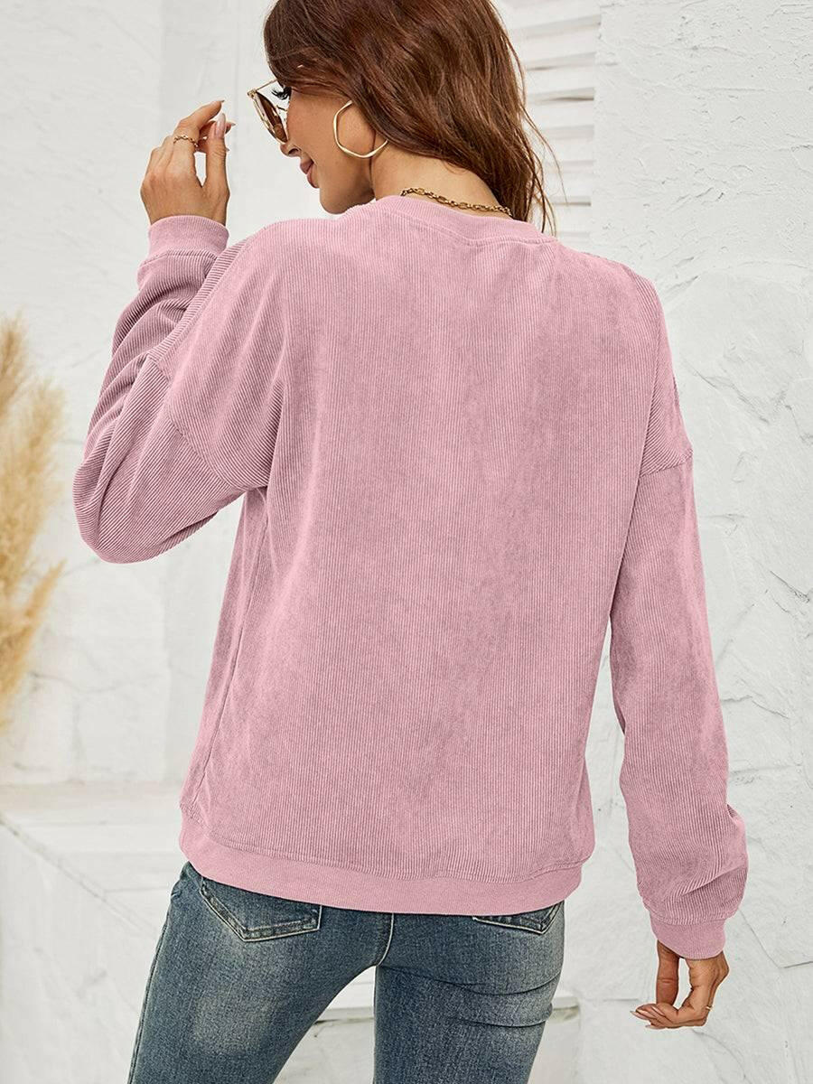 LGC Round Neck Long Sleeve MAMA Graphic Sweatshirt - Le Grand Chevalier Le Grand Chevalier Trendsi Women sweaters