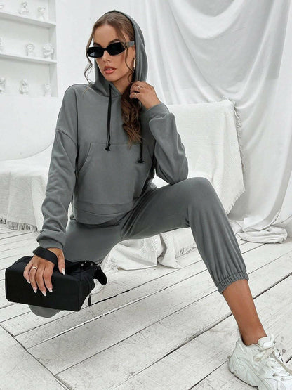 LGC Sports Hoodie and Joggers Set - Le Grand Chevalier Le Grand Chevalier Trendsi Activewear