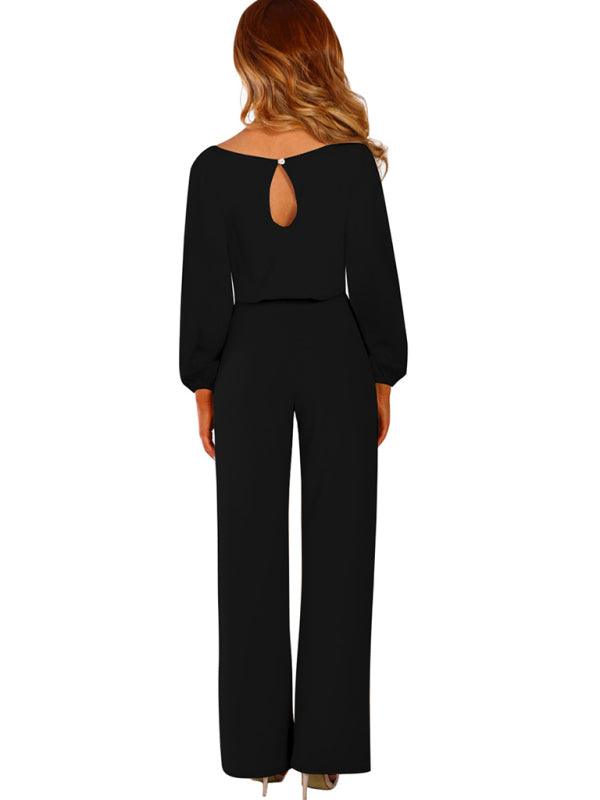 LGC Crewneck Long Puff Sleeve Jumpsuit - Le Grand Chevalier Le Grand Chevalier kakaclo Jumpsuit