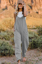 LGC Double Take V-Neck Sleeveless Jumpsuit with Pocket - Le Grand Chevalier Le Grand Chevalier Light Gray / S Trendsi Jumpsuit