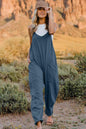 LGC Double Take V-Neck Sleeveless Jumpsuit with Pocket - Le Grand Chevalier Le Grand Chevalier Peacock Blue / S Trendsi Jumpsuit