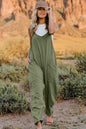 LGC Double Take V-Neck Sleeveless Jumpsuit with Pocket - Le Grand Chevalier Le Grand Chevalier Army Green / S Trendsi Jumpsuit