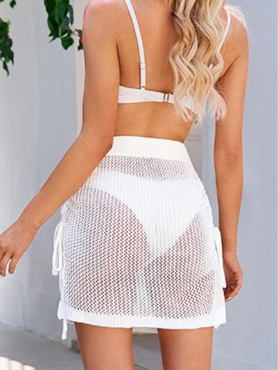 LGC Drawstring Elastic Waist Swim Skirt - Le Grand Chevalier Le Grand Chevalier Trendsi Swimwear