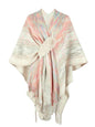 LGC Heathered Fringe Hem Poncho - Le Grand Chevalier Le Grand Chevalier Ivory / One Size Trendsi Women sweaters