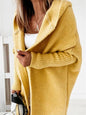 LGC New Hooded Sweater With Hood Collar Soft And Loose Back Splicing Sweater - Le Grand Chevalier Le Grand Chevalier Yellow / S kakaclo women sweaters